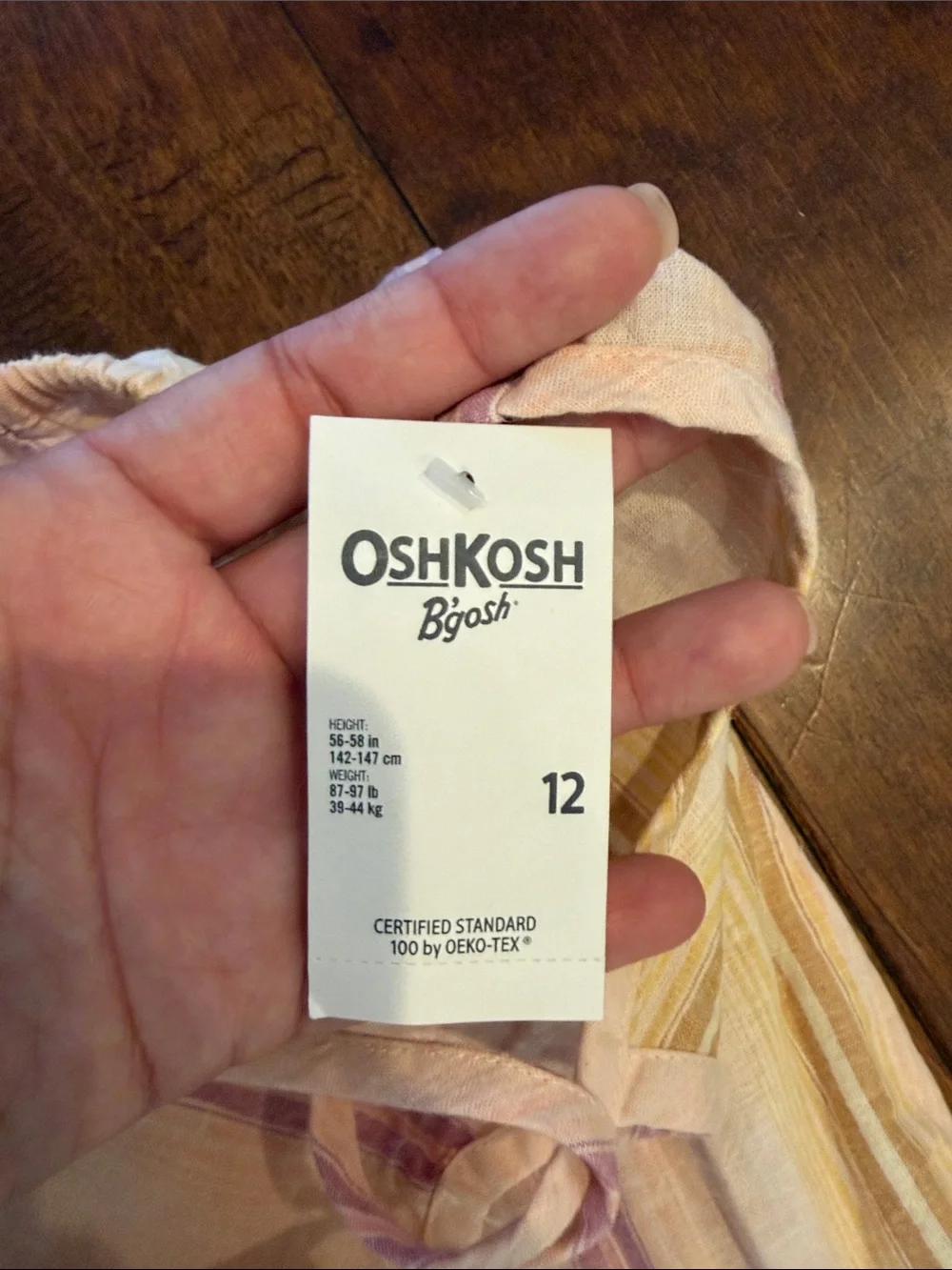 OshKosh B'gosh Girls Pastel Striped Tiered Sundress